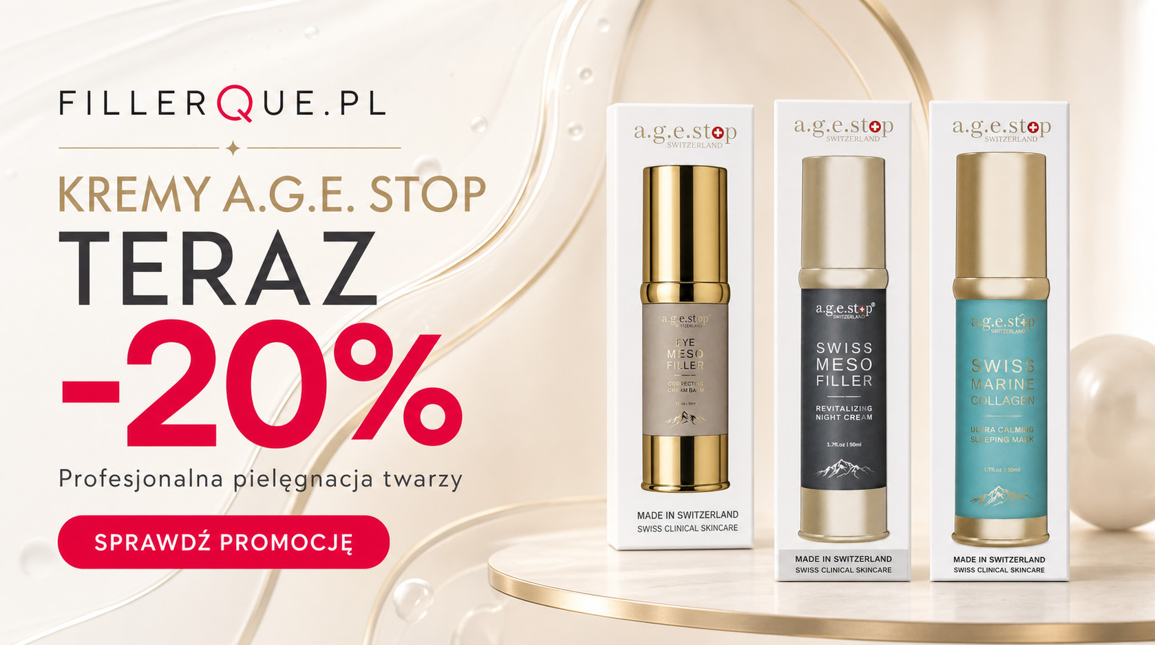Kremy A.G.E. Stop 20% taniej