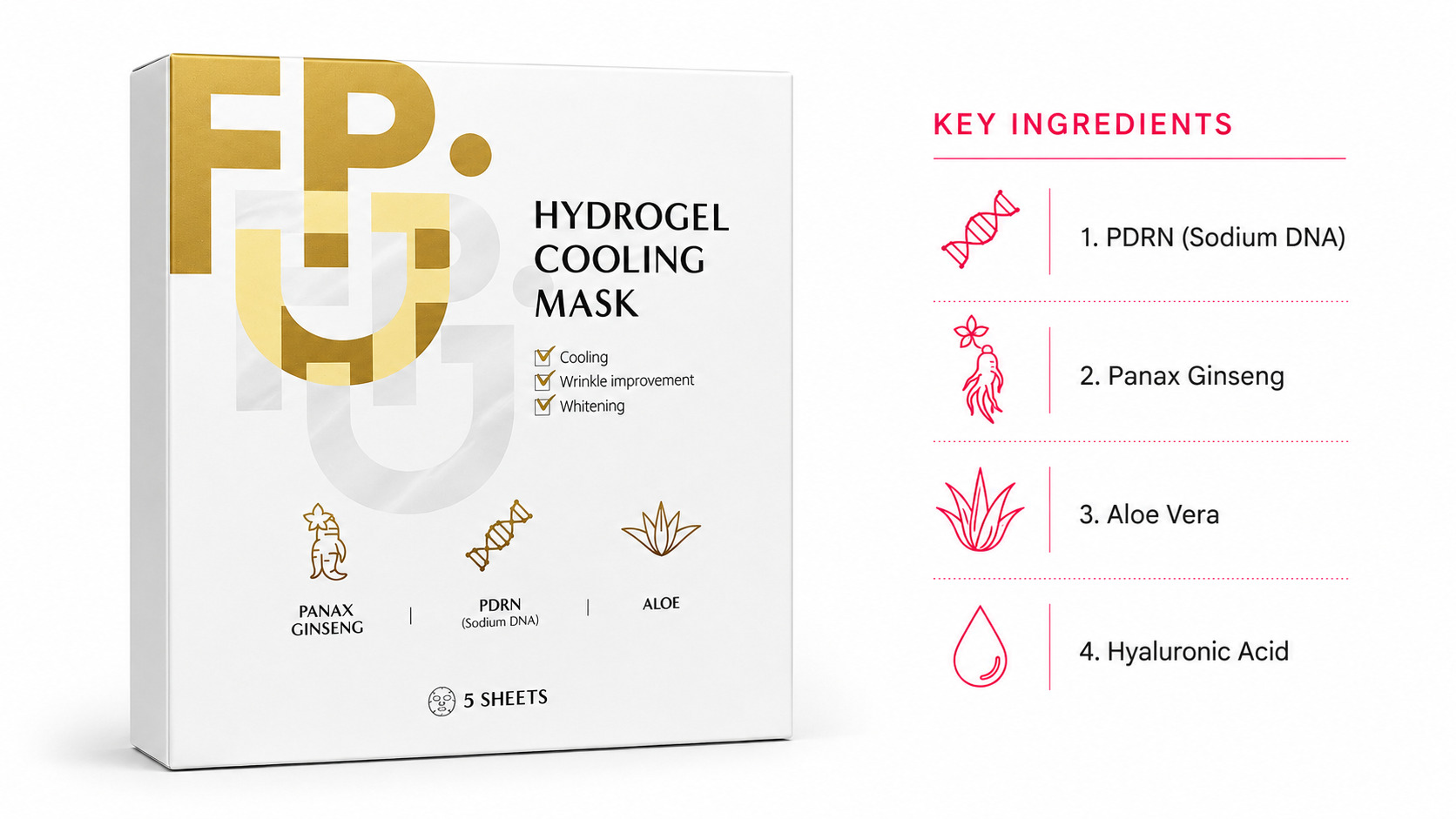 FPJ Hydrogel Cooling Mask hydrożelowa maska chłodząca koreańska