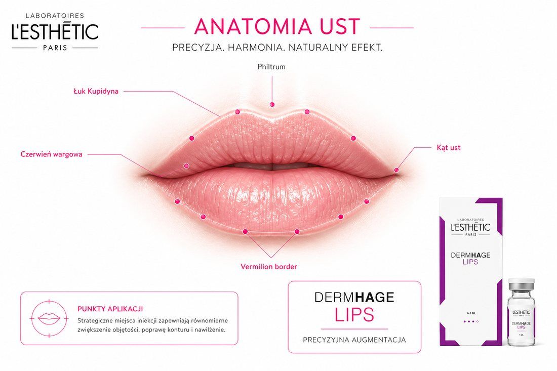 DERMHAGE Lips – anatomia ust i technika augmentacji
