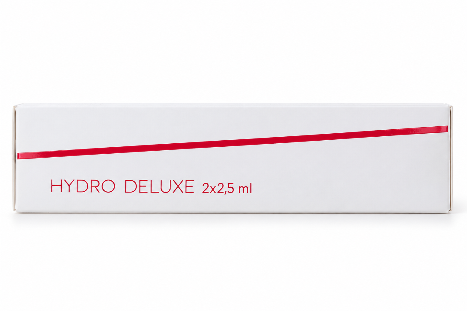 Neauvia Hydro Deluxe, oznaczenie pojemności 2x2,5 ml na boku pudełka